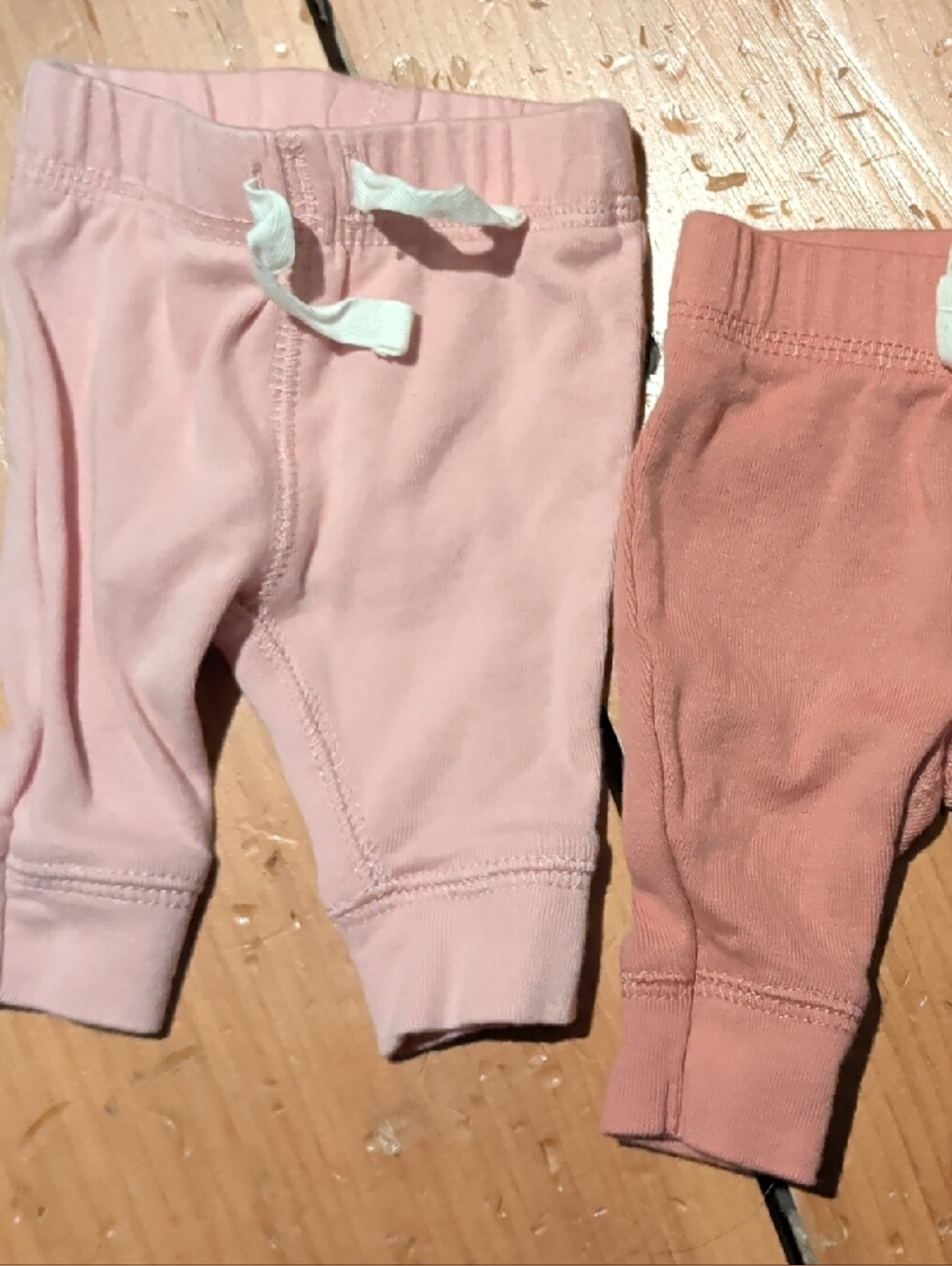 Carter's Pink & Dusty Rose Baby Jogger Pants Duo